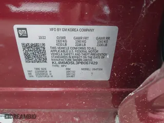 2023 Buick Encore GX Select with VIN KL4MMDSL3PB067429, listed as a IAAI auction lot 41792522 with 1 mi miles. Bid and sale history available at carsss.com. Image 9.
