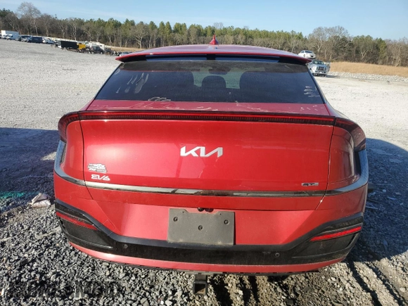 2023 Kia EV6 GT-Line with VIN KNDC44LA6P5101618, listed as a Copart auction lot 43538575 with 19,240 mi miles and Salvage Title. Bid and sale history available at carsss.com. Image 6.