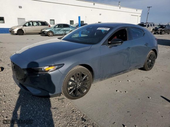 2023 Mazda Mazda3 Hatchback 2.5 S Carbon Edition with VIN JM1BPBLM8P1609484, listed as a Copart auction lot 67412794 with 38,417 mi miles and Salvage Title. Bid and sale history available at carsss.com. Image 1.