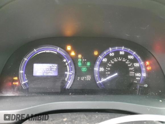 2010 Lexus HS 250h with VIN JTHBB1BA3A2006085, listed as a Copart auction lot 46344655 with 212,732 mi miles and Clean Title. Bid and sale history available at DreamBid. Image 9.