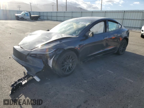 2025 Tesla Model 3 Long Range with VIN 5YJ3E1EB3SF891419, listed as a Copart auction lot 43178755 with Not Provided miles and Salvage Title. Bid and sale history available at DreamBid. Image 1.