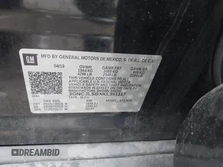 2019 Chevrolet Trax LT with VIN 3GNCJLSBXKL351117, listed as a IAAI auction lot 41923176 with 21,138 mi miles. Bid and sale history available at carsss.com. Image 9.