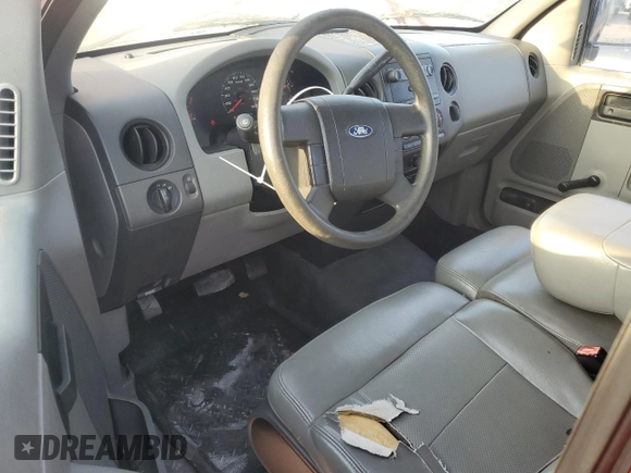 2005 Ford F-150 XL with VIN 1FTRF12265NA05384, listed as a Copart auction lot 49150995 with 181,264 mi miles and Clean Title. Bid and sale history available at carsss.com. Image 8.