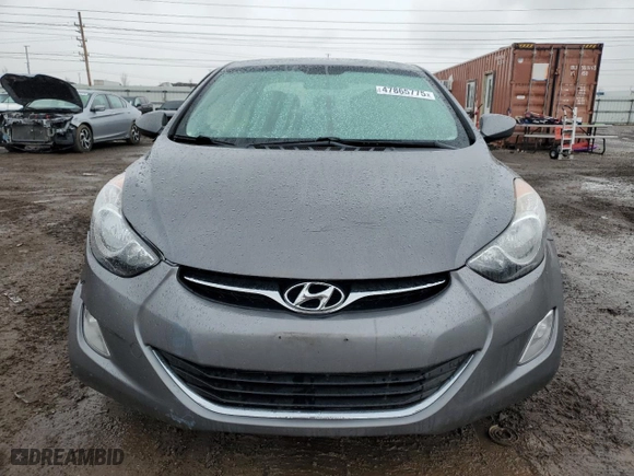 2012 Hyundai Elantra GLS with VIN 5NPDH4AE8CH104643, listed as a Copart auction lot 47865775 with 58,247 mi miles and Salvage Title. Bid and sale history available at carsss.com. Image 5.