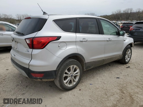 2019 Ford Escape SE with VIN 1FMCU9G91KUC08552, listed as a Copart auction lot 50884505 with 134,644 mi miles and Salvage Title. Bid and sale history available at carsss.com. Image 3.