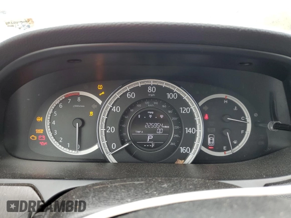 2013 Honda Accord EX-L with VIN 1HGCR2F80DA095690, listed as a Copart auction lot 51609605 with 225,954 mi miles and Salvage Title. Bid and sale history available at DreamBid. Image 9.