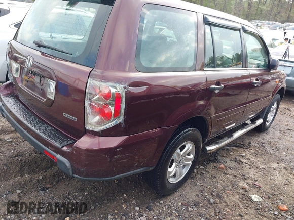2007 Honda Pilot LX with VIN 5FNYF18127B031444, listed as a IAAI auction lot 41946281 with 169,794 mi miles and . Bid and sale history available at DreamBid. Image 4.