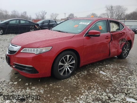 2017 Acura TLX with VIN 19UUB1F3XHA003742, listed as a Copart auction lot 47879745 with 0 mi miles and Salvage Title. Bid and sale history available at carsss.com. Image 1.