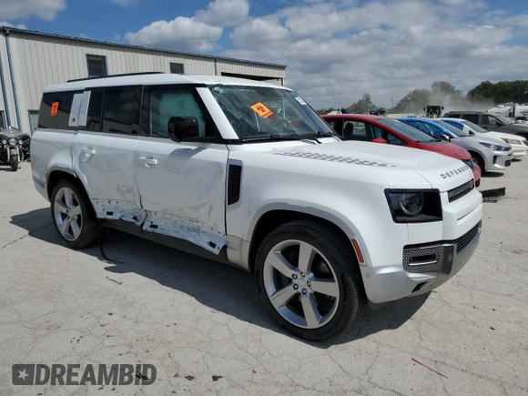 2023 Land Rover Defender с VIN SALEVFEU4P2217208, выставлен на аукционе Copart как лот 71833904 с пробегом Не указан миль и Списание • Salvage title. История ставок и продаж доступна на DreamBid. Изображение 4.