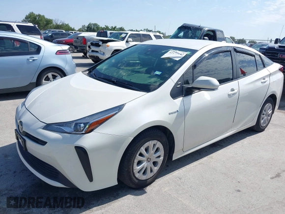 2020 Toyota Prius L Eco z VIN JTDKARFU8L3126291, wystawiony jako IAAI lot #42190242 z przebiegiem 60 404 mil mil oraz . Historia ofert i sprzedaży dostępna na DreamBid. Obrazek 2.
