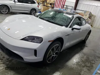 2025 Porsche Taycan with VIN WP0AA2Y12SSA08315, listed as a Copart auction lot 56624715 with 6,910 mi miles and Salvage title. Bid and sale history available at DreamBid. Image 1.
