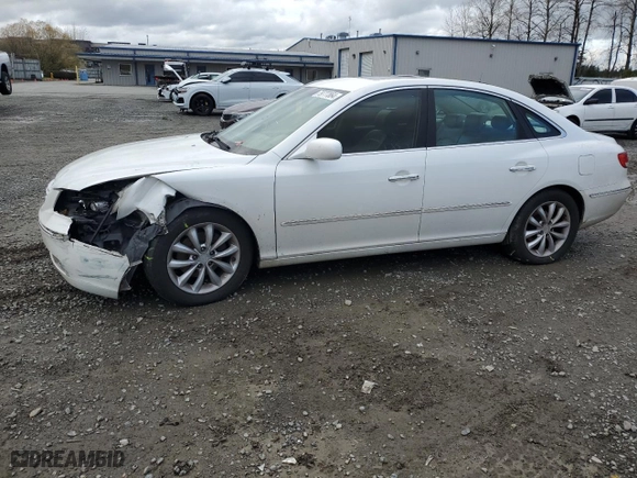 2007 Hyundai Azera SE with VIN KMHFC46F67A209716, listed as a Copart auction lot 79777864 with 152,692 mi miles and Salvage Title. Bid and sale history available at carsss.com. Image 1.