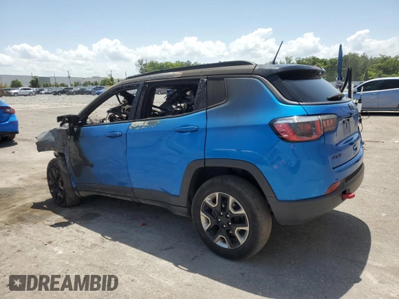 2018 Jeep Compass Trailhawk z VIN 3C4NJDDB2JT198882, wystawiony jako Copart lot #63334315 z przebiegiem Nie podano mil oraz Nie do naprawy • Non repairable. Historia ofert i sprzedaży dostępna na DreamBid. Obrazek 2.