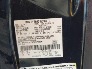 2014 Ford F-150 XL with VIN 1FTFW1CT4EKE71004, listed as a IAAI auction lot 40018427 with 177,772 mi miles. Bid and sale history available at carsss.com. Image 9.