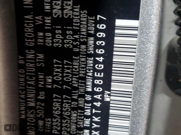 2014 Kia Sorento LX с VIN 5XYKT4A68EG463967, выставлен на аукционе Copart как лот 61579895 с пробегом 157 765 миль миль и На запчасти • Non repairable. История ставок и продаж доступна на DreamBid. Изображение 13.