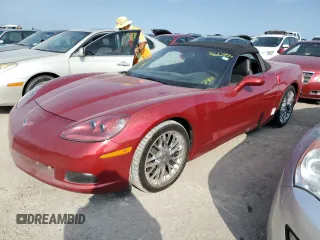 2008 Chevrolet Corvette with VIN 1G1YY36W785113377, listed as a Copart auction lot 76627954 with 0 mi miles and Salvage Title. Bid and sale history available at carsss.com. Image 1.