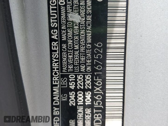 2006 Mercedes-Benz CLK 350 z VIN WDBTJ56JX6F167526, wystawiony jako Copart lot #57222425 z przebiegiem 100 397 mil mil oraz Szkoda całkowita • Salvage title. Historia ofert i sprzedaży dostępna na DreamBid. Obrazek 12.