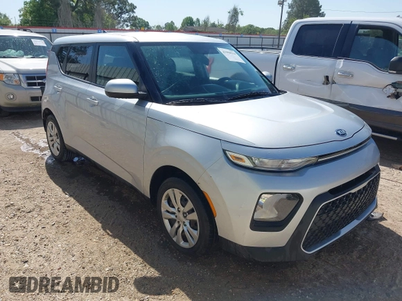 2020 Kia Soul LX with VIN KNDJ23AU4L7721807, listed as a IAAI auction lot 41998534 with 1 mi miles. Bid and sale history available at carsss.com. Image 1.