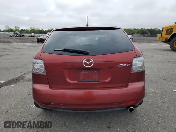 2010 Mazda CX-7 Sport with VIN JM3ER2WM8A0325795, listed as a Copart auction lot 57225725 with 183,982 mi miles and Clean Title. Bid and sale history available at DreamBid. Image 6.