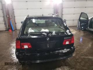 2003 BMW 5 Series 525iAT with VIN WBADS43443GE11057, listed as a Copart auction lot 44243155 with 174,926 mi miles and Salvage Title. Bid and sale history available at carsss.com. Image 6.