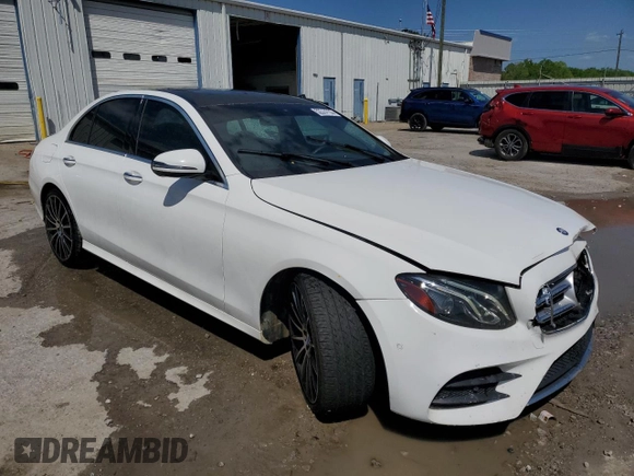 2017 Mercedes-Benz E 300 Luxury with VIN WDDZF4JB3HA074523, listed as a Copart auction lot 52314735 with 130,619 mi miles and Salvage Title. Bid and sale history available at DreamBid. Image 4.