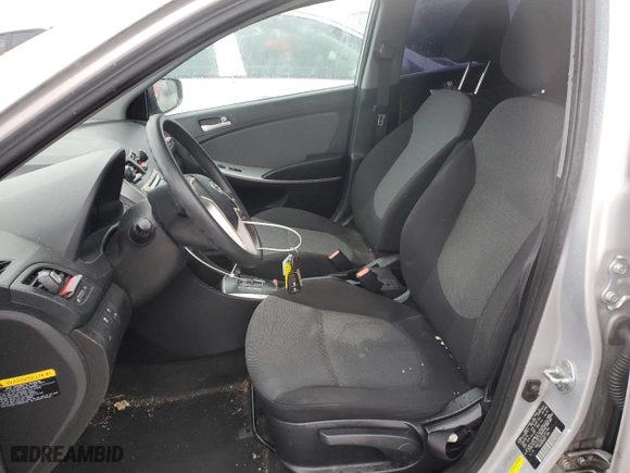 2014 Hyundai Accent GS with VIN KMHCT5AE7EU161744, listed as a Copart auction lot 43240345 with 131,176 mi miles and Salvage Title. Bid and sale history available at carsss.com. Image 7.