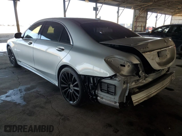 2016 Mercedes-Benz S 550 with VIN WDDUG8CB6GA228409, listed as a Copart auction lot 53728155 with 65,396 mi miles and Salvage Title. Bid and sale history available at carsss.com. Image 2.