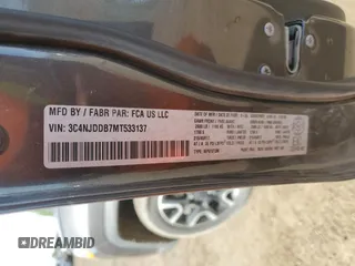 2021 Jeep Compass Trailhawk with VIN 3C4NJDDB7MT533137, listed as a Copart auction lot 56938215 with 92,507 mi miles and Salvage title. Bid and sale history available at DreamBid. Image 13.