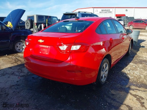 2016 Chevrolet Cruze LS with VIN 1G1BC5SM2G7243753, listed as a IAAI auction lot 41599767 with 93,569 mi miles. Bid and sale history available at carsss.com. Image 4.
