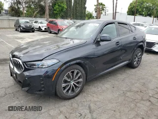 2025 BMW X6 xDrive40i with VIN 5UX33EX00S9W74119, listed as a Copart auction lot 53427535 with 20,282 mi miles and Clean Title. Bid and sale history available at carsss.com. Image 1.