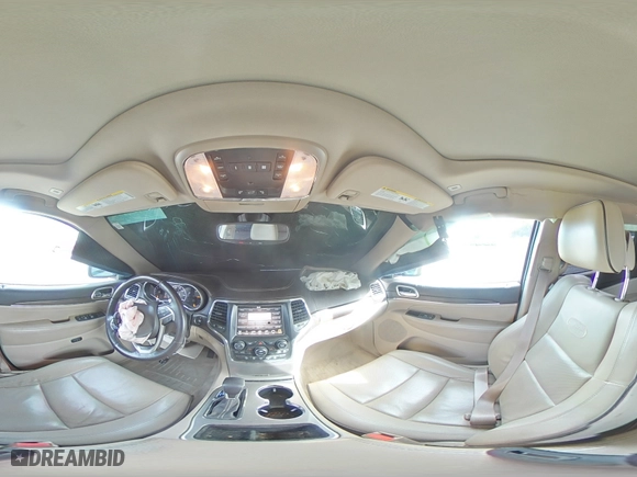 2017 Jeep Grand Cherokee Overland with VIN 1C4RJECG3HC723653, listed as a Copart auction lot 47365725 with 63,827 mi miles and Salvage Title. Bid and sale history available at carsss.com. Image 14.