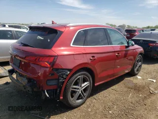 2018 Audi SQ5 Premium Plus with VIN WA1A4AFY6J2237684, listed as a Copart auction lot 52463523 with 70,270 mi miles. Bid and sale history available at carsss.com. Image 3.