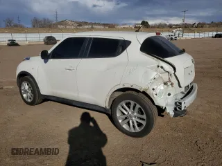 2014 Nissan Juke S with VIN JN8AF5MV5ET481301, listed as a Copart auction lot 45581615 with 109,936 mi miles and Salvage title. Bid and sale history available at DreamBid. Image 2.