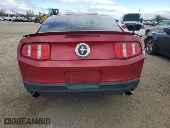 2012 Ford Mustang V6 Premium with VIN 1ZVBP8AM2C5253751, listed as a Copart auction lot 75839064 with 0 mi miles and Non Repairable. Bid and sale history available at carsss.com. Image 6.
