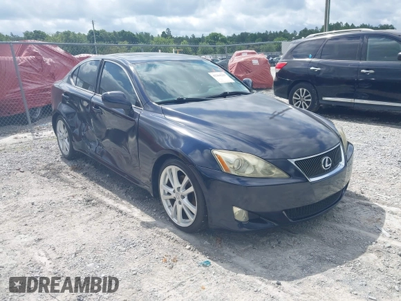 2006 Lexus IS 250 with VIN JTHBK262962002770, listed as a IAAI auction lot 42264229 with 294,844 mi miles and . Bid and sale history available at DreamBid. Image 1.