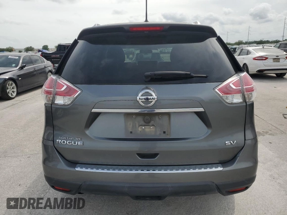 2016 Nissan Rogue S with VIN 5N1AT2MNXGC824329, listed as a Copart auction lot 54389435 with 120,464 mi miles and Salvage Title. Bid and sale history available at DreamBid. Image 6.