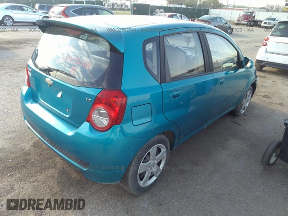 2009 Chevrolet Aveo 2LT with VIN KL1TG66E39B385867, listed as a IAAI auction lot 23532741 with 71,854 mi miles and . Bid and sale history available at DreamBid. Image 4.