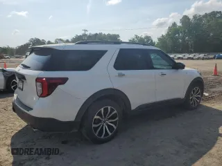 2022 Ford Explorer ST-Line with VIN 1FMSK7KH3NGA27721, listed as a Copart auction lot 53097085 with 42,555 mi miles and Salvage Title. Bid and sale history available at carsss.com. Image 3.