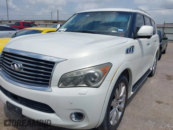 2012 Infiniti QX56 7-passenger with VIN JN8AZ2NF0C9517001, listed as a IAAI auction lot 42101650 with 225,257 mi miles. Bid and sale history available at carsss.com. Image 18.