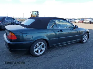2003 BMW 3 Series 325Ci with VIN WBABS33423JY44040, listed as a Copart auction lot 88942165 with 162,105 mi miles and Salvage Title. Bid and sale history available at carsss.com. Image 3.