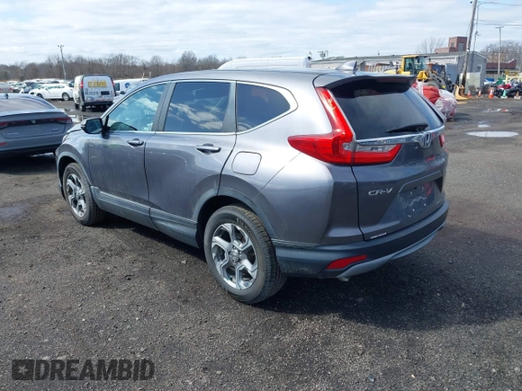 2018 Honda CR-V EX-L with VIN 7FARW2H87JE039574, listed as a IAAI auction lot 41741503 with 34,327 mi miles. Bid and sale history available at carsss.com. Image 3.