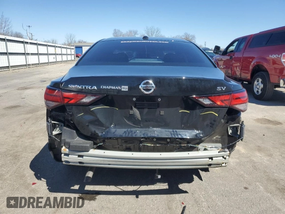 2023 Nissan Sentra SV with VIN 3N1AB8CV8PY268575, listed as a Copart auction lot 50377655 with 27,356 mi miles and Salvage Title. Bid and sale history available at DreamBid. Image 6.