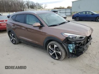 2016 Hyundai Tucson Limited with VIN KM8J33A20GU099902, listed as a Copart auction lot 43022115 with 86,966 mi miles and Salvage Title. Bid and sale history available at DreamBid. Image 4.