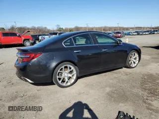 2014 Buick Regal GS with VIN 2G4GU5GX5E9257893, listed as a Copart auction lot 49737655 with 155,541 mi miles and Salvage Title. Bid and sale history available at DreamBid. Image 3.