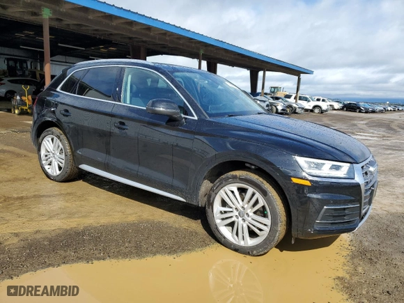 2020 Audi Q5 Premium Plus with VIN WA1BNAFY0L2076155, listed as a Copart auction lot 45599985 with 41,366 mi miles and Salvage Title. Bid and sale history available at carsss.com. Image 4.