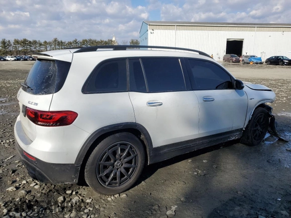 2021 Mercedes-Benz GLB with VIN W1N4M5BB6MW086010, listed as a Copart auction lot 42741805 with 41,017 mi miles and Salvage Title. Bid and sale history available at carsss.com. Image 3.