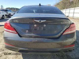 2019 Genesis G70 2.0T Advanced with VIN KMTG44LA5KU015394, listed as a Copart auction lot 81923194 with 128,676 mi miles and Salvage Title. Bid and sale history available at carsss.com. Image 6.