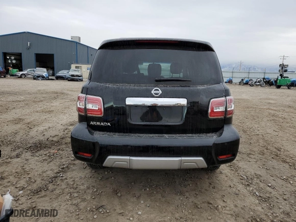 2017 Nissan Armada SV with VIN JN8AY2NCXH9503610, listed as a Copart auction lot 85479214 with 90,512 mi miles and Salvage Title. Bid and sale history available at carsss.com. Image 6.