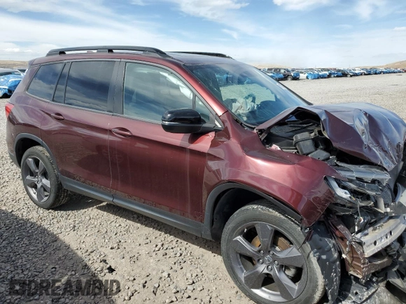 2021 Honda Passport Touring with VIN 5FNYF8H96MB018724, listed as a Copart auction lot 47623155 with 23,520 mi miles and Salvage Title. Bid and sale history available at carsss.com. Image 4.