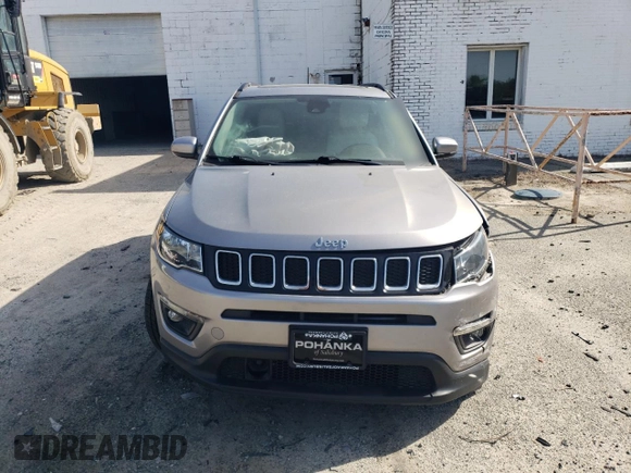 2020 Jeep Compass Latitude with VIN 3C4NJCBB1LT224419, listed as a Copart auction lot 53473975 with 81,002 mi miles and Salvage title. Bid and sale history available at DreamBid. Image 5.